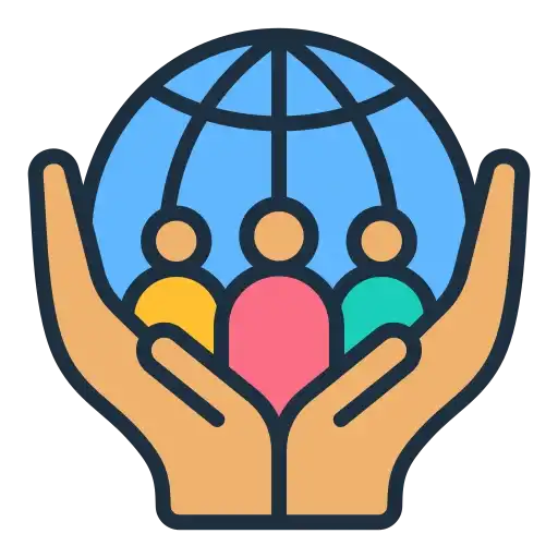 Ikon ini menggambarkan bahwa Ruang Aspirasi dapat menjadi wadah apsirasi bagi komunitas sosial